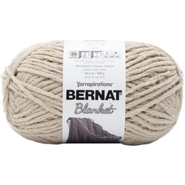 Bernat® Blanket™ #6 Super Bulky Polyester Yarn, Almond 10.5oz/300g, 220 Yards