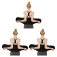 thumbnail image 2 of Xinxinyy Stay Active And Pain-Free Breathable And Warm Lumbar Support Belt Wide black XL 3Set, 2 of 6