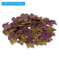 thumbnail image 3 of Unique Bargains Artificial Leaves Fall Maple Autumn Fake Leaf Decoration, Purple 500 Pack, 3 of 5