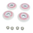 thumbnail image 3 of Wweixi 4 Pieces 76mm LED Lights Flashing Inline Skate single color LED lights Roller Skating Wheels Red, 3 of 6