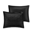 thumbnail image 4 of Pemberly Row Contemporary Polyester Crushed Comforter Set in Black, 4 of 11
