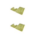 thumbnail image 1 of kurtrusly 1/2/3 Polyester Chenille Rug Carpet With Soft Texture Good Stepping Feeling And Strong Grip Prompt Green 50*80+50*50 2PCS, 1 of 6