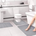 thumbnail image 4 of Leutsin Christmas Deals 2023!Memory Foam Bath Mat Sets 3 Pieces,Christmas Bathroom Rugs Sets 3 Piece, Soft Thick Bathroom Sets Non Slip , Easier To Dry Washable Bathroom Rug Mats, 4 of 9