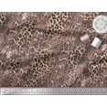 thumbnail image 3 of Soimoi White Modal Satin Fabric Leopard & Snake Animal Skin Print Sewing Fabric Yard 42 Inch Wide, 3 of 3