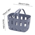 thumbnail image 3 of Plastic Handheld Bath Basket, 28x19cm Storage Basket for Bathroom Washing, 3 of 5