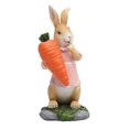 thumbnail image 1 of Easter Bunny Resin Crafts - Rabbit Hug Carrot Figurine, Cute Statue, Suitable for Home, Desktop, Garden Decoration, 1 of 5