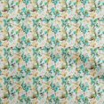 thumbnail image 1 of oneOone Cotton Cambric Turquoise Green Fabric Abstract Floral Craft Projects Decor Fabric Printed By The Yard 42 Inch Wide, 1 of 4