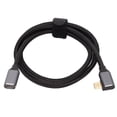 thumbnail image 2 of HD 4K Type C Extension Cable, Thickened Durable 100W 5A PD 90 Degree Type C Extension Cable Gen 2  For Tablets For Notebooks 25cm,50cm,1m, 2 of 8