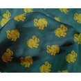 thumbnail image 4 of oneOone Silk Tabby Fabric Rabbit Block Printed Fabric 1 Yard 42 Inch Wide, 4 of 4