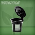 thumbnail image 3 of Reusable Coffee Filters & K-Cup Pods, 3-Pack Refillable Pods + 2-Pack Filters for Ninja Dual Brew Coffee Maker (Fits CFP301, CFP307), Practical Replacement Set, Ideal for Daily Coffee Brewing, 3 of 6