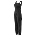thumbnail image 4 of Innerwin Jumpsuits Sleeveless Women Long Pants Summer With Pockets Solid Color Romper Black S, 4 of 8