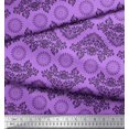 thumbnail image 1 of Soimoi Modal Satin Fabric Floral & Damask Ethnic Fabric Prints By Yard 42 Inch Wide, 1 of 2