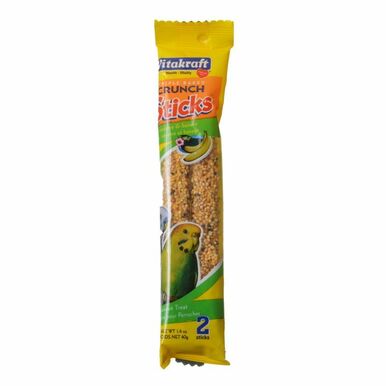 VitaKraft Bâtonnets de Sésame et de Banane pour Perruches 2,11 oz (Lot de 2)