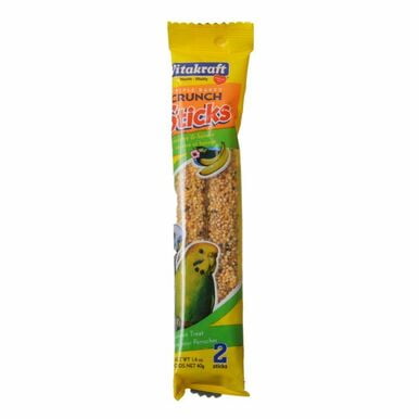 VitaKraft Bâtonnets de Sésame et de Banane pour Perruches 2,11 oz (Lot de 2)