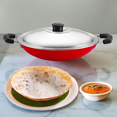 thumbnail image 1 of Non-Stick Aluminium Appachatti, 23cm with Stainless Steel Lid, 1 of 6