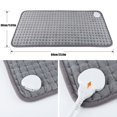 thumbnail image 3 of Electric Heating Pad 12x24 Inches with 10 Heat Settings 3 Timer Options, Soft Heating Blanket with Overheat Protection, Auto Shut Off Machine Washable Body Warmer, 3 of 9