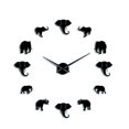 thumbnail image 1 of Cergrey Wall Clock,Unique Elephant Animal Shape Wall Clock DIY Acrylic Mirror Hanging Clock Decor for Home,DIY Clock, 1 of 8