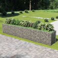 thumbnail image 1 of vidaXL Gabion Lit Surélevé Acier Galvanisé 540x90x100 cm, 1 of 5