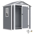 thumbnail image 1 of Outsunny 6' x 4.5' Lockable Outdoor Storage Shed with Double Doors Vent, 1 of 10