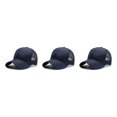 thumbnail image 4 of Baohd Mâle 3D Broderie Snap-back Chapeau à la Mode Réglable Sangle Protection Solaire Respirante Confortable Bleu Marine 3Set, 4 of 6