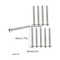 thumbnail image 3 of ZheElen 10pcs Screws Bridges Pin Guitar Bridge Screw String 45x4.2mm Accessories, 3 of 6
