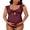 Red, variant on Retro One Piece Swimsuit for Maternity Cut Out Pregnancy Swimwear Modest Bath Suit