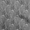 thumbnail image 1 of oneOone Silk Tabby Gray Fabric Floral Retro Sewing Craft Projects Fabric Prints By Yard 42 Inch Wide, 1 of 5