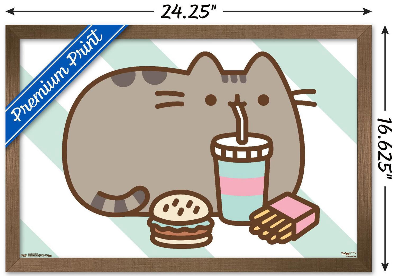 Pusheen - Food Wall Poster, 14.725" x 22.375"