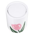 thumbnail image 1 of SHOWERORO Garbage Can With Lid Tulip Shape For Homeowners 1Pcs, 1 of 8