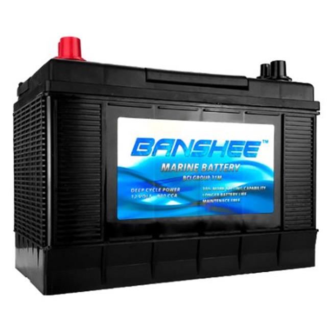 Banshee 31M-Banshee-9 12V 105Ah Replacement Deep Cycle Marine Battery Group 31 for Boats