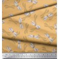 thumbnail image 3 of Soimoi Orange Modal Satin Fabric Shadow & Dragonfly Insect Fabric Prints By Yard 42 Inch Wide, 3 of 3