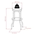 thumbnail image 4 of Ensemble de 3 tables de pub et de tabourets pivotants Summit, noir et chrome, 4 of 4