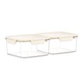 thumbnail image 4 of Sorbus 2-Pack Standard Square Airtight Food Storage Containers – Clear Stackable Pantry, 4 of 8