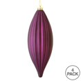 thumbnail image 2 of Vickerman M183226M 8 in. Plum Matte Line Finial Ornament  4 per Bag, 2 of 2