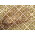 thumbnail image 4 of oneOone Cotton Poplin Dark Mustard Fabric Diamond Geometric Craft Projects Decor Fabric Printed By The Yard 56 Inch Wide, 4 of 4