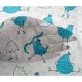 thumbnail image 5 of oneOone Viscose Chiffon Medium Blue Fabric Kawai Sewing Craft Projects Fabric Prints By Yard 42 Inch Wide, 5 of 5