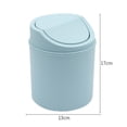 thumbnail image 2 of Fiudx Household Desktop Trash Can, Small and Mini Trash Can with Lid,Desk Cleaning Bucket, 2 of 2