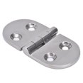 thumbnail image 2 of Charnières de Forme Ovale, Charnière de Porte en Acier Inoxydable 316 76x38x3.3mm pour Compartiments pour Trappes de Pont, 2 of 8