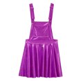 thumbnail image 4 of RUNQHUI Robe Salopette Évasée pour Filles Fête d'Anniversaire Robe Salopette à Bretelles Jupe Plissée Vêtements de Carnaval Violet 16, 4 of 6