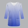thumbnail image 4 of Funicet Hauts pour Femmes, Vêtements pour Femmes, Nouvelle Mode T-Shirt Décontracté Col en V Imprimé Col Rond Manches 3/4 Vêtements d'Allaitement Haut, Hauts Manches 3/4 pour Femmes, Hauts Décontractés pour Femmes, 4 of 5
