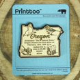 thumbnail image 1 of USA Oregon State Map Wooden Magnet Souvenir Fridge Magnet Gift, 1 of 4