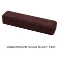 thumbnail image 2 of Jewelry Gift Box Velvet Rectangular Necklace Ring Bracelet Storage Case Festival Holiday Packaging Show Organizing Gray, 2 of 9