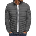 thumbnail image 1 of Mens Solid Color Jacket Cotton Padded Jacket Fashion Cotton Padded Jacket Mens Warm Cotton Padded Jacket, 1 of 3