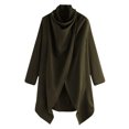 thumbnail image 1 of CEHVOM Men's Cape Jacket Street Style High Collar Color Long Sleeve Fashion Punk Irregular Windbreaker, 1 of 6