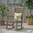 thumbnail image 2 of Noble House Arcadia Outdoor Acacia Wood Rocking Chair in Gray, 2 of 13