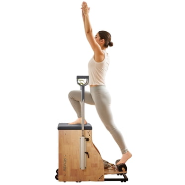 VEVOR Chaise de Pilates à Pédales Séparées, Ensemble de Stabilité, Chaises d'Entraînement Complet avec Poignées