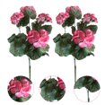 thumbnail image 4 of YAOMOBB Fade-proof Artificial Flowers Artificial Begonias Flowers Set of 2 with Stems Realistic Faux Red Flowers for Wedding Photo Props and Home Decoration, 4 of 7