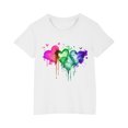 thumbnail image 2 of LSLJS T-shirt en Coton pour Garçons et Filles, Mode Mignon Col Rond Imprimé Tee Manches Courtes, Vêtements d'Été pour Filles, 2 of 5