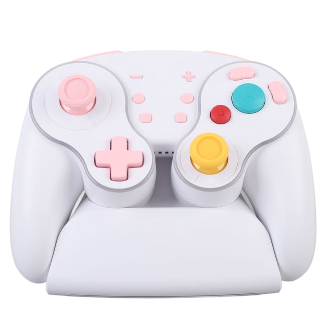 Manette Sans Fil Six Axes Gyroscope une Touche RGB Mécanique PC Manette de Jeu Vidéo avec Station de Charge Sans Fil pour Switch
