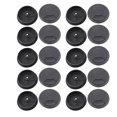 thumbnail image 1 of Unique Bargains Computer Desk Black Grommet Cable Hole Cover 60mm 20pcs, 1 of 1